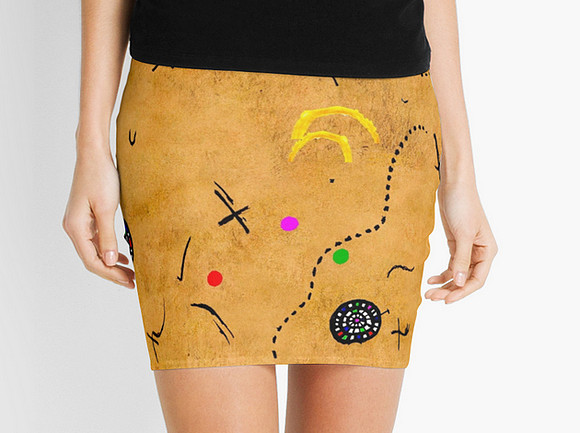 Miro is my Hero     Pencil Skirts by Andy Mercer   Redbubble