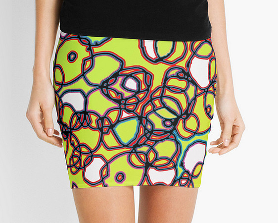 Random Cells   Pencil Skirts by Andy Mercer   Redbubble