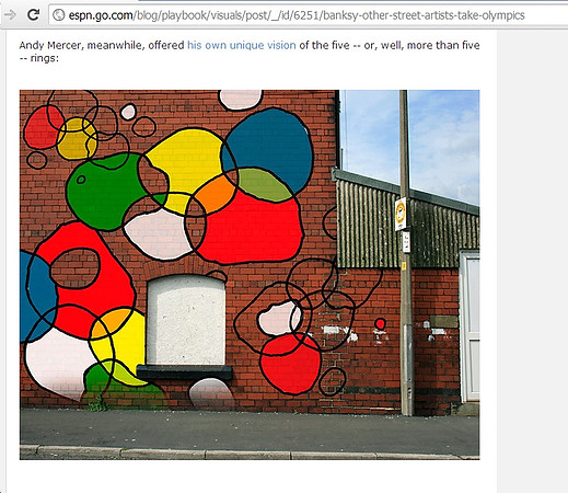 Olympic Rings on ESPN website
