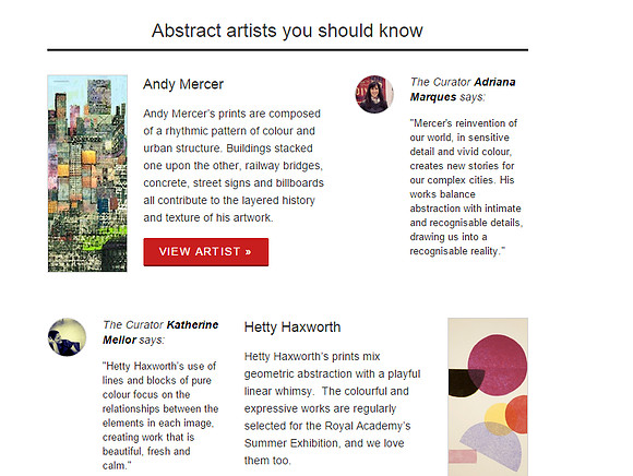 Abstraction abounds at Rise Art