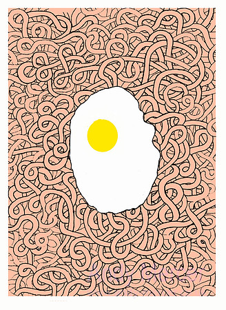 Spaghetti with Fried Egg